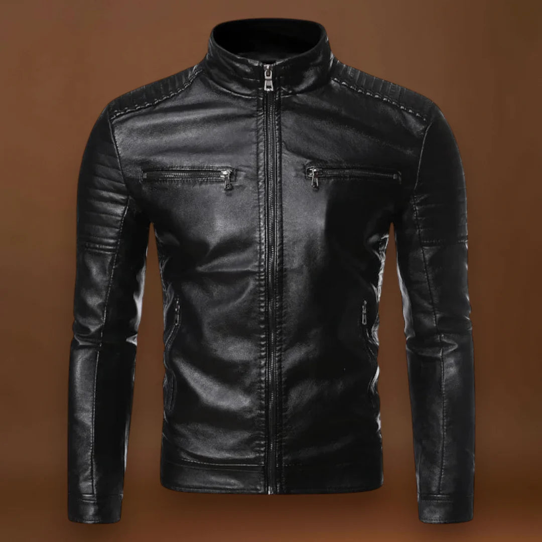 Kristián- Klasszikus bőrkabát