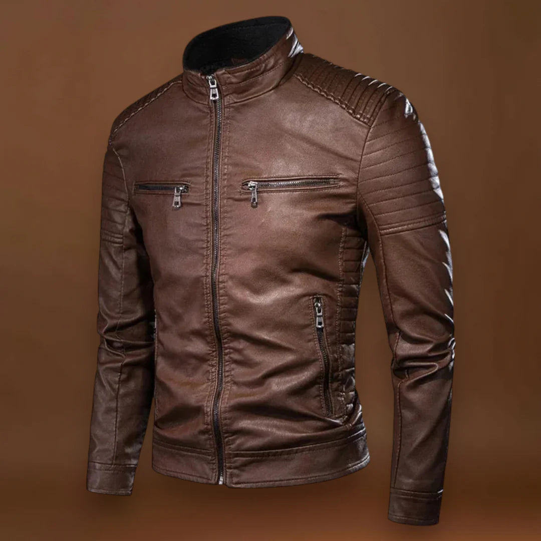 Kristián- Klasszikus bőrkabát