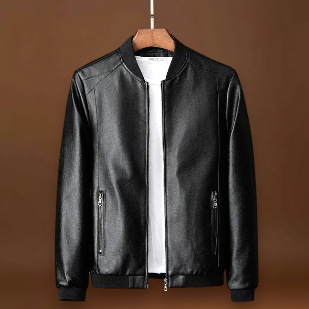 Marcell - Kényelmes bőrkabát