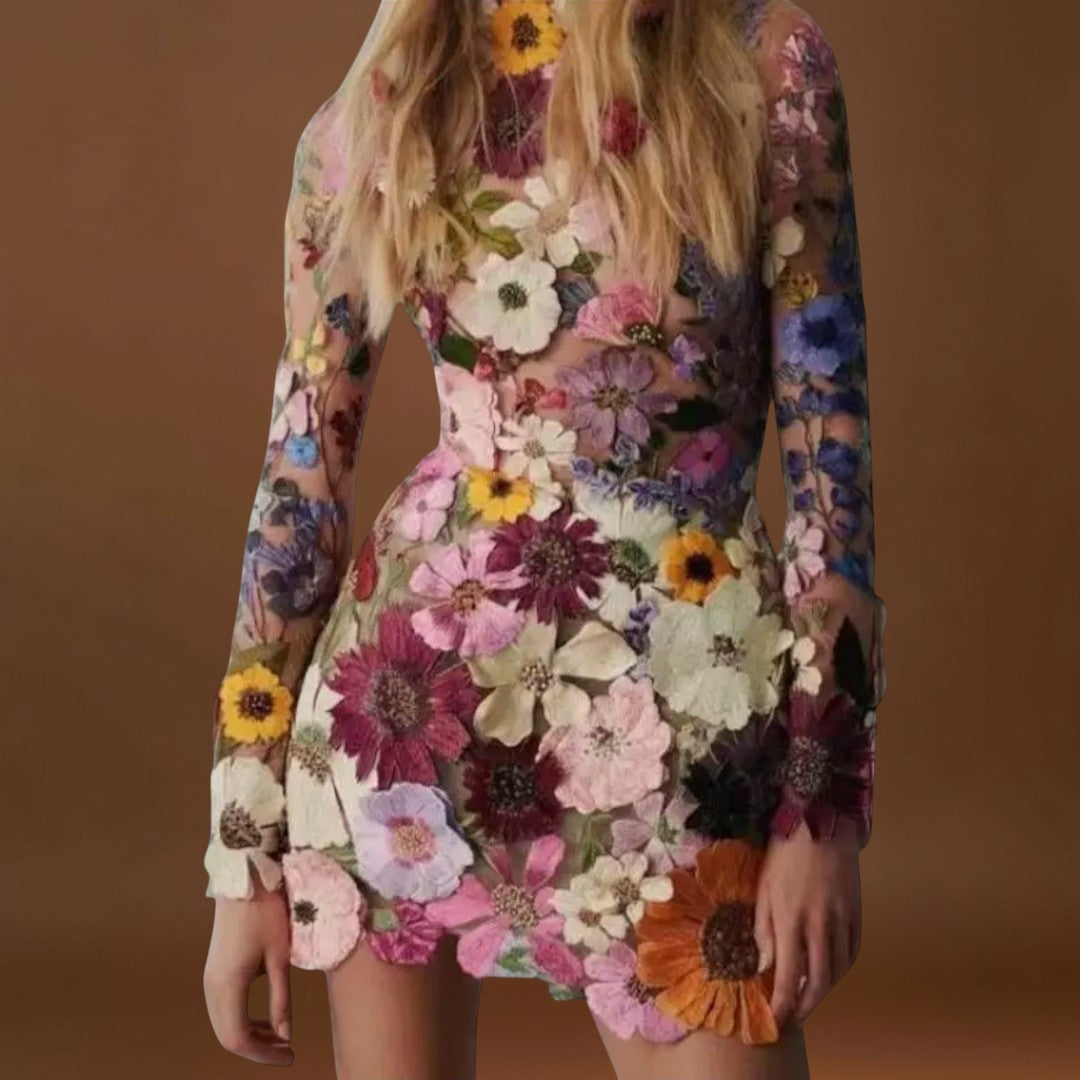 Emília - Virágmintás 3D ruha