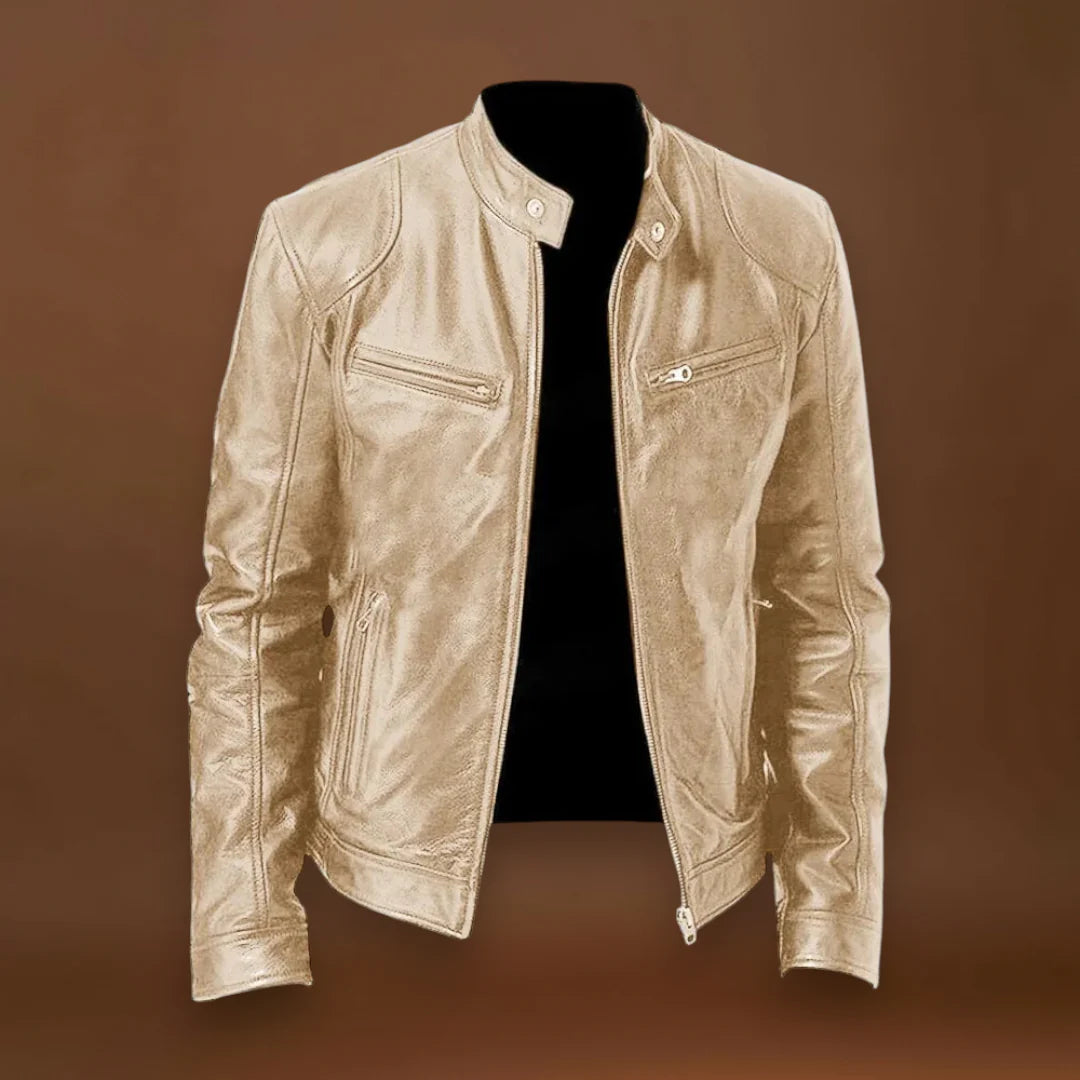 Mándi - Kényelmes bőrkabát