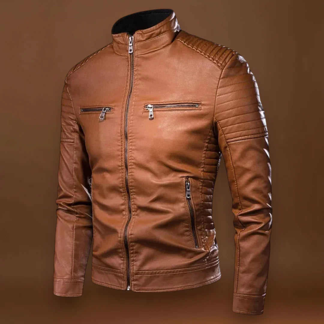 Kristián- Klasszikus bőrkabát