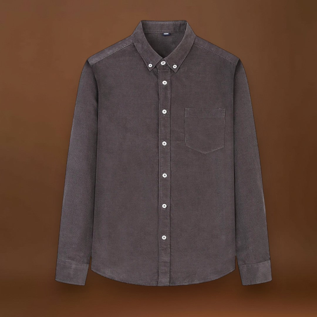 Engusz - Kordbársony keverék csíkos mintával és elülső zsebbel