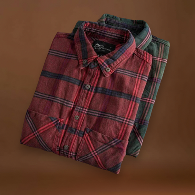 Csizmadia – Állítható Flanelkeverék Gombos Gallérral