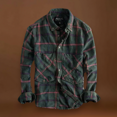 Csizmadia – Állítható Flanelkeverék Gombos Gallérral