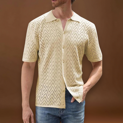 Csárdás - Kevert anyagú, elöl gombos és struktúrált gallérral, könnyű viseléshez