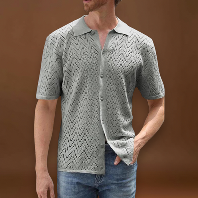 Csárdás - Kevert anyagú, elöl gombos és struktúrált gallérral, könnyű viseléshez