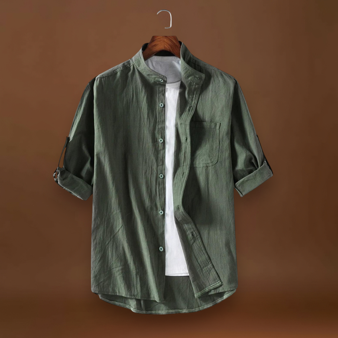 Demjén - Poliészter keverék mandarin gallérral és elegáns formával