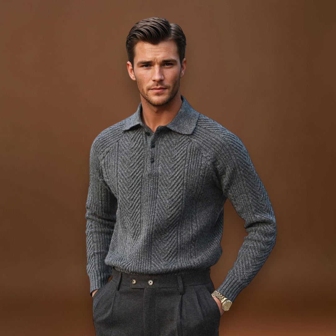 Endre - Poliészter Ráncolt Galléros Ing