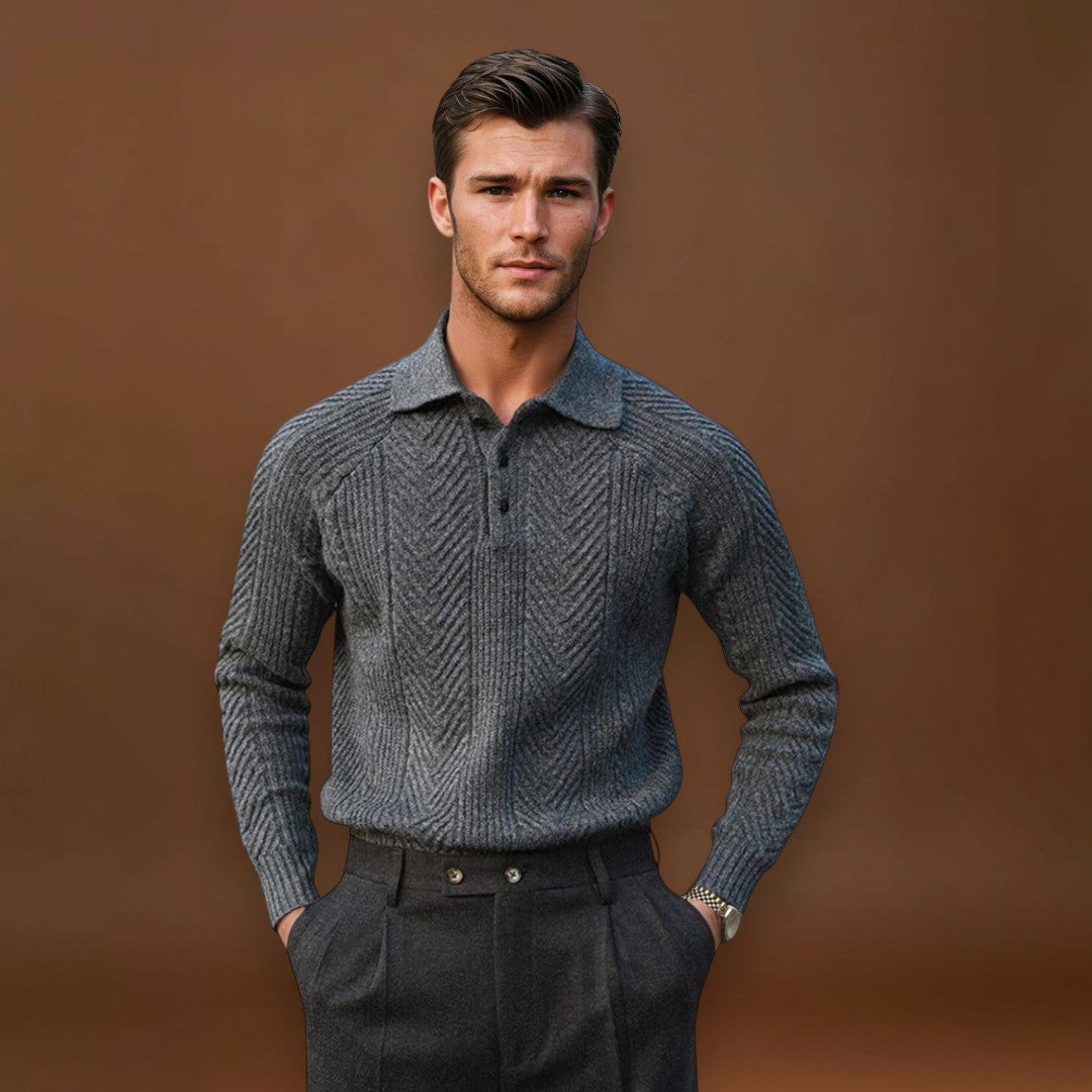 Endre - Poliészter Ráncolt Galléros Ing