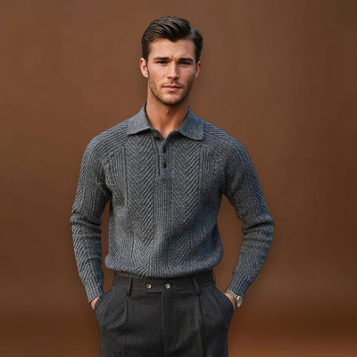 Endre - Poliészter Ráncolt Galléros Ing