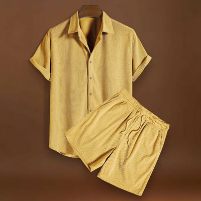 Ing szett - Kordbársony keverék elöl gombokkal és puha tapintással