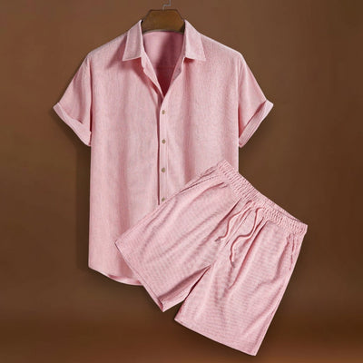 Ing szett - Kordbársony keverék elöl gombokkal és puha tapintással