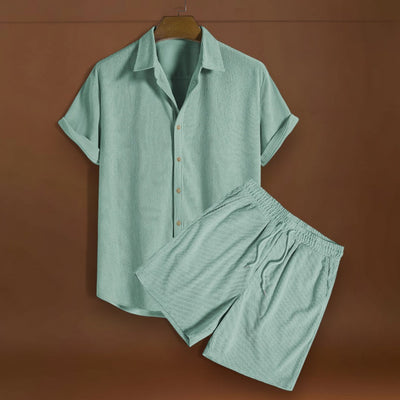 Ing szett - Kordbársony keverék elöl gombokkal és puha tapintással