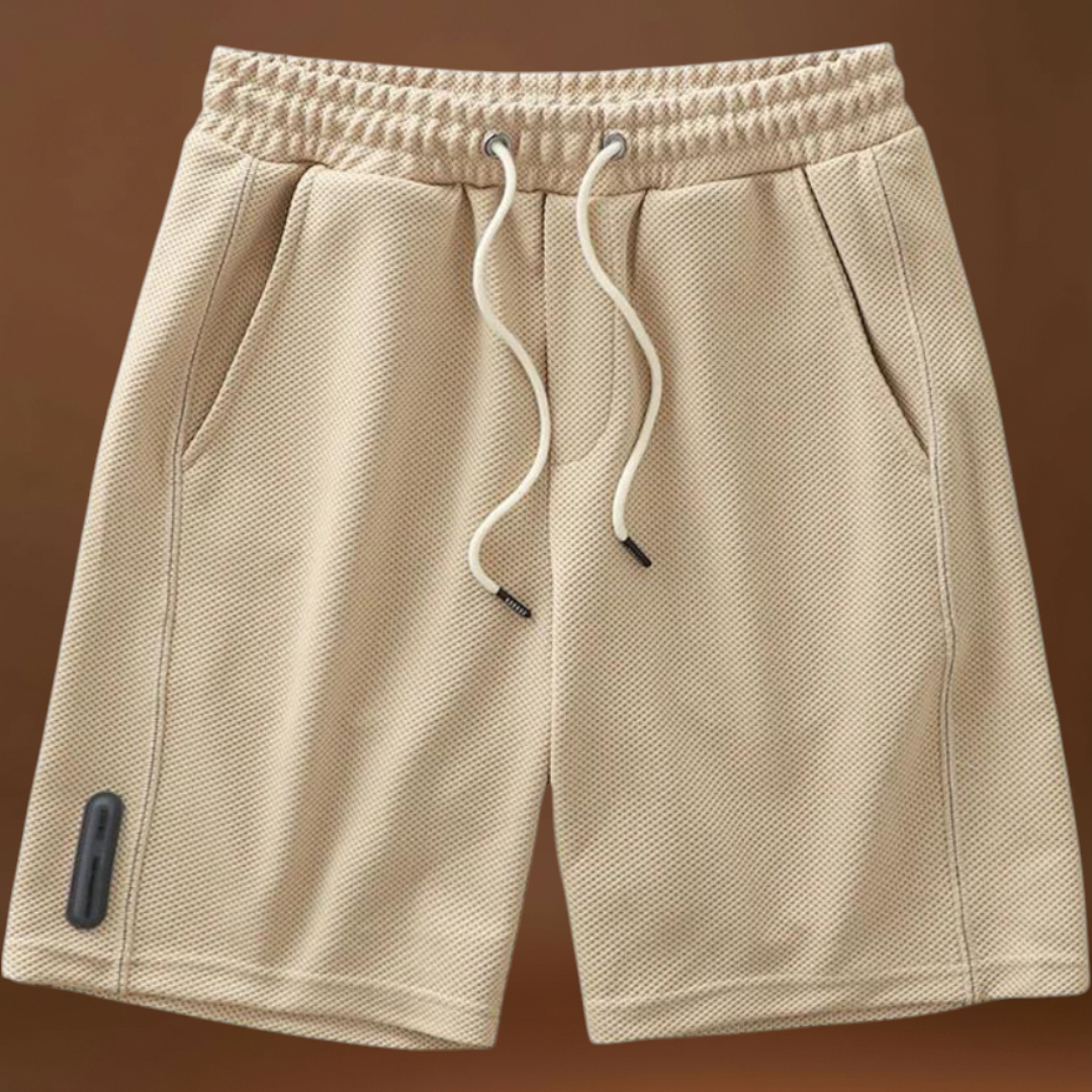 Rövidnadrág - Poliészter keverék, térd fölötti szabás és könnyű mozgás