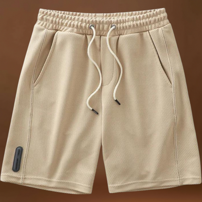 Rövidnadrág - Poliészter keverék, térd fölötti szabás és könnyű mozgás