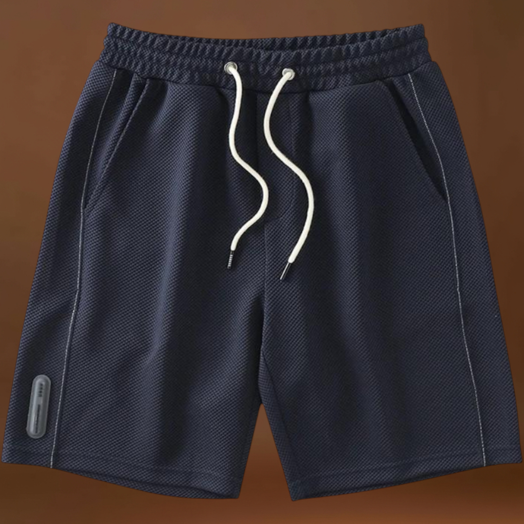 Rövidnadrág - Poliészter keverék, térd fölötti szabás és könnyű mozgás