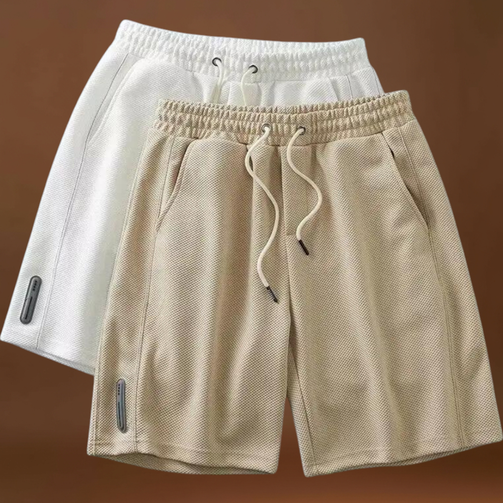 Rövidnadrág - Poliészter keverék, térd fölötti szabás és könnyű mozgás