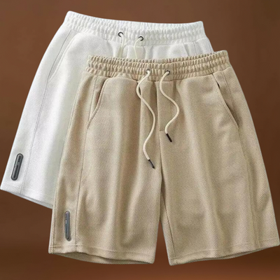 Rövidnadrág - Poliészter keverék, térd fölötti szabás és könnyű mozgás