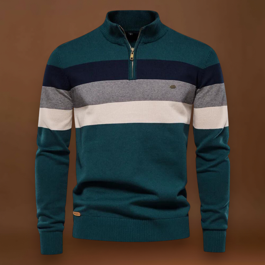 Sebestyén - Organikus Pamut Pulóver Légáteresztő Cipzárral