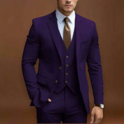 Álpert - Strukturált Hátú, Puha Vállú Öltöny Réteges Kivitelben