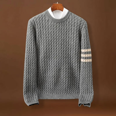 Jónás - Kényelmes Chunky Kötött Pulóver