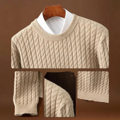 Jónás - Kényelmes Chunky Kötött Pulóver