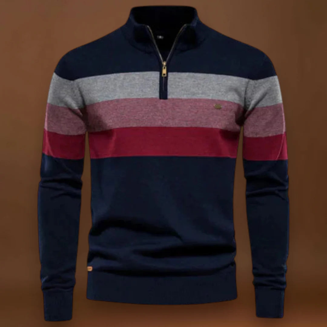 Tas - Retro Csíkos Kényelmes Pulóver