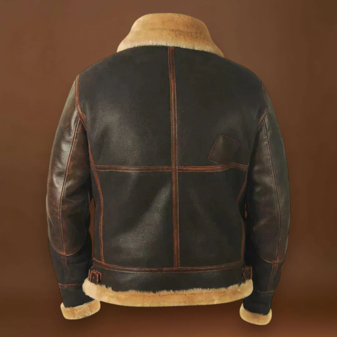 Lestyán - Férfi téli bőrkabát Eredeti