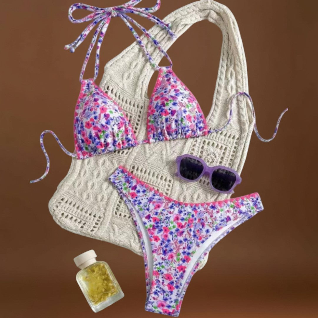 Rita - Nyakba köthető bikini vibráló csipkével