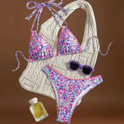 Rita - Nyakba köthető bikini vibráló csipkével