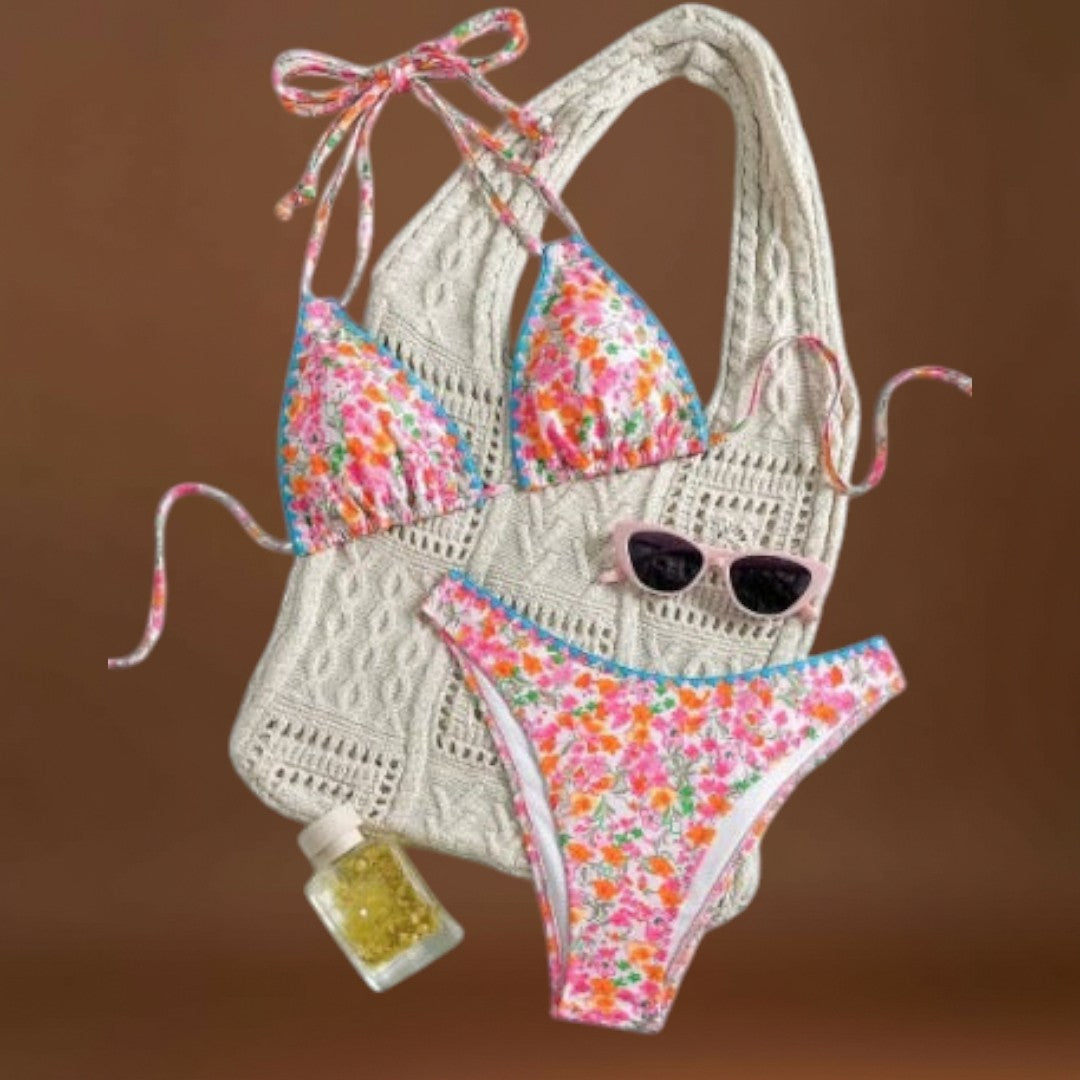 Rita - Nyakba köthető bikini vibráló csipkével