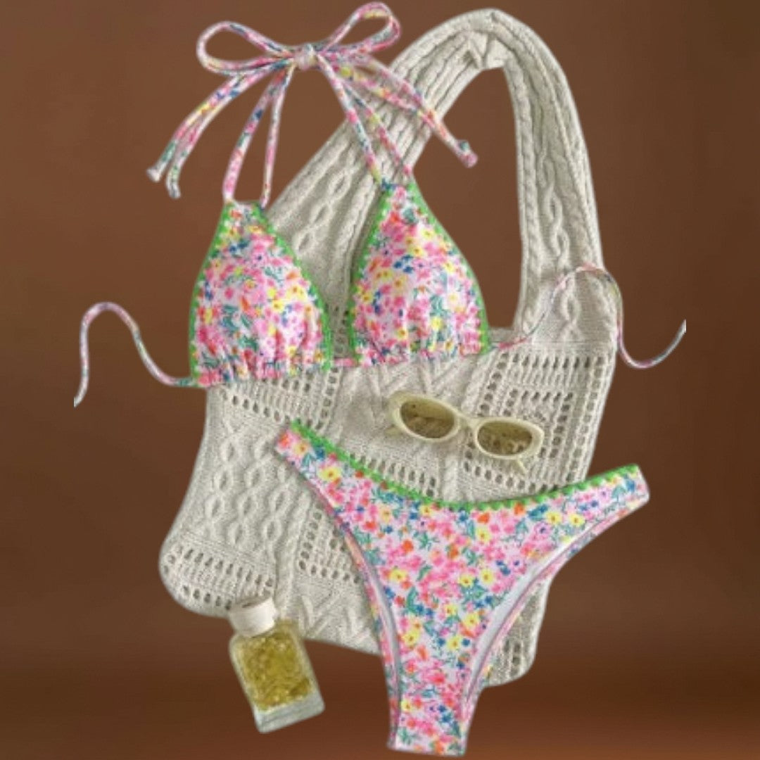 Rita - Nyakba köthető bikini vibráló csipkével