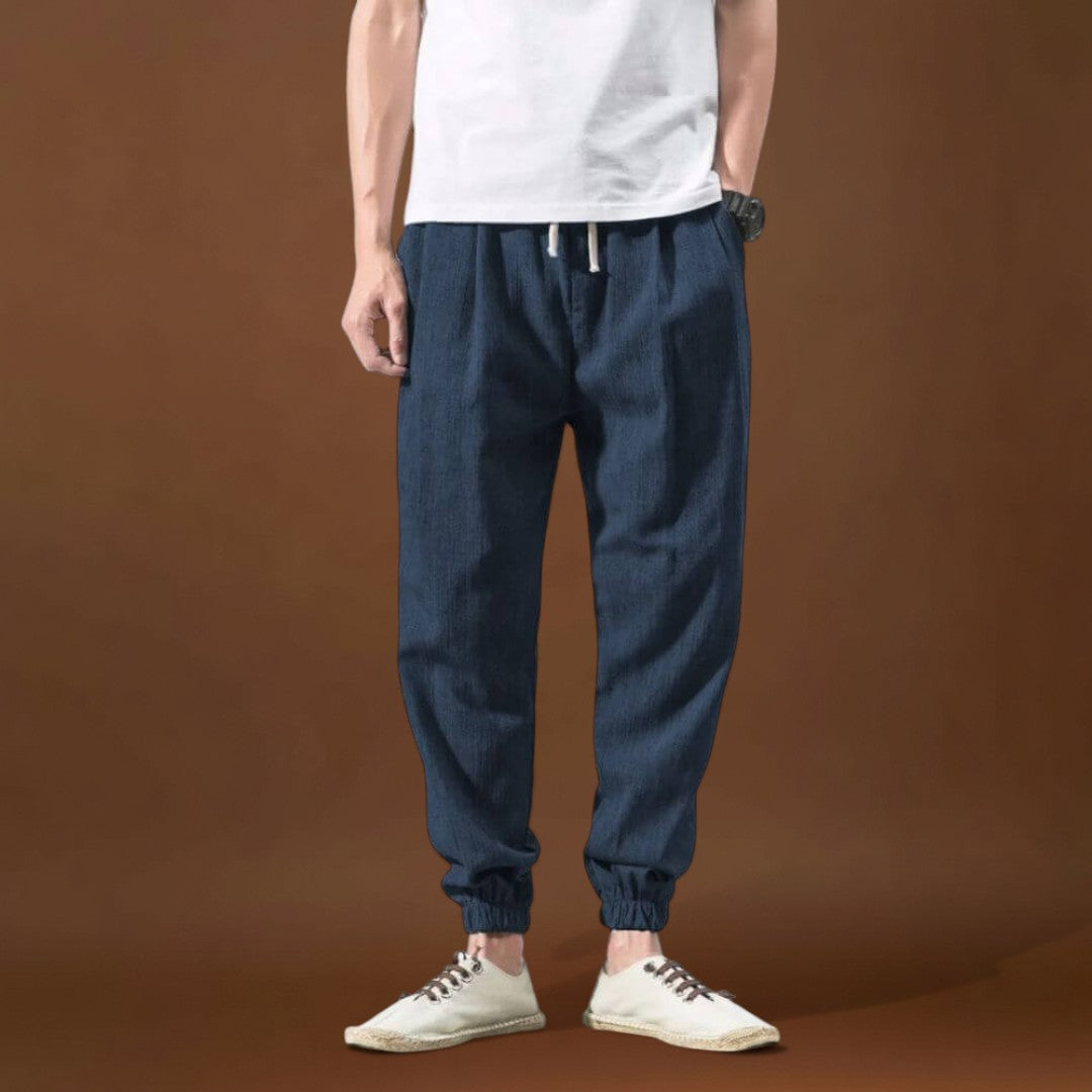 Enrikó - Kényelmes japán nadrág Fekete