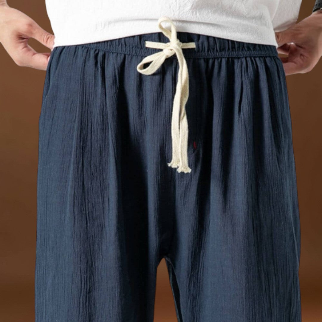 Endrő - Kényelmes japán nadrág Zöld