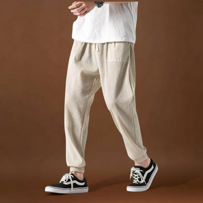 Enrikó - Kényelmes japán nadrág Fekete