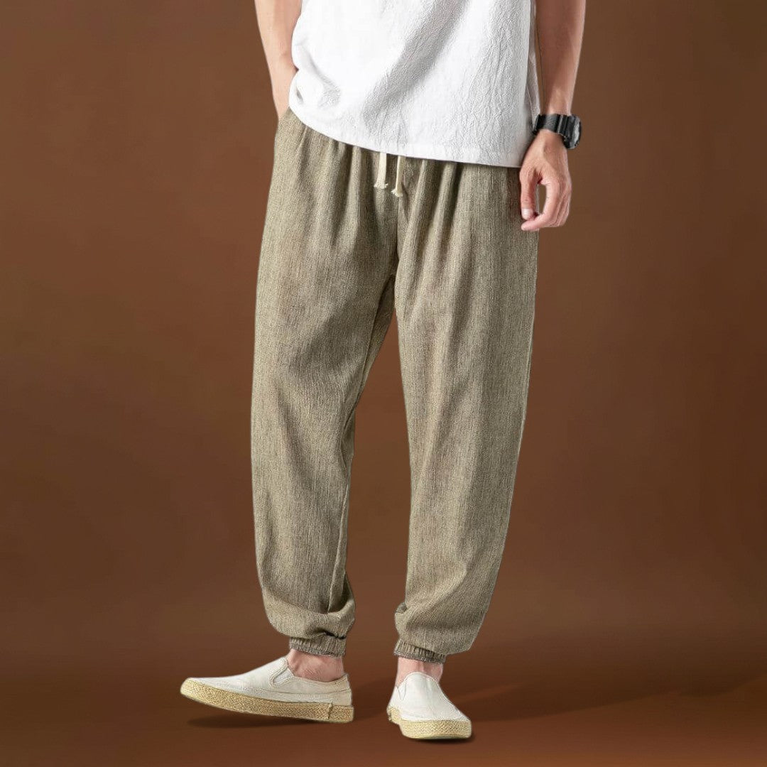 Fenyő - Kényelmes japán nadrág Khaki