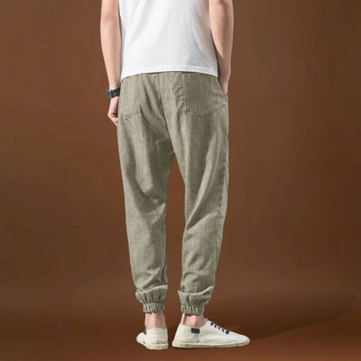 Enrikó - Kényelmes japán nadrág Fekete