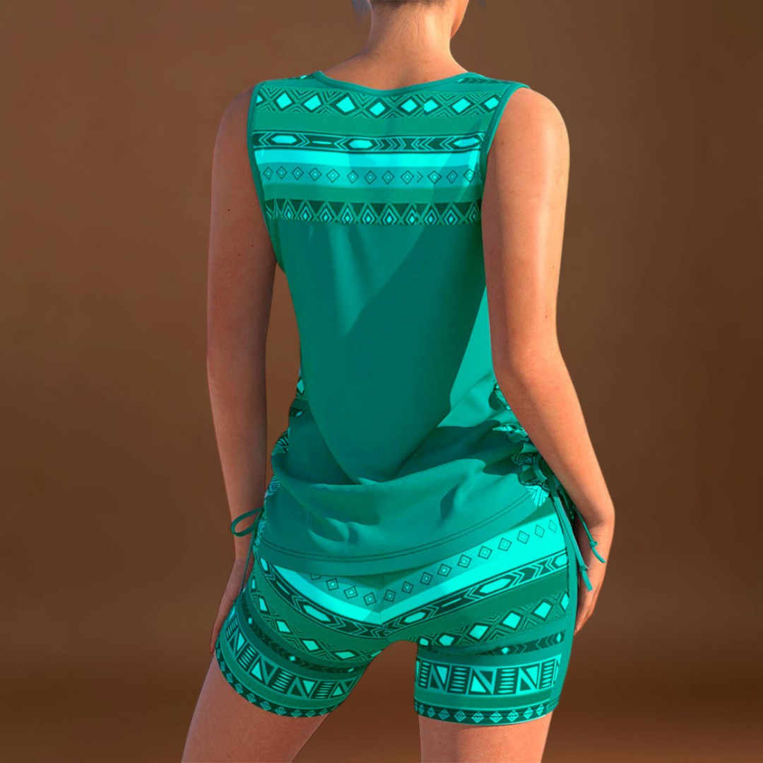 Petra - Geometrikus mintás tankini