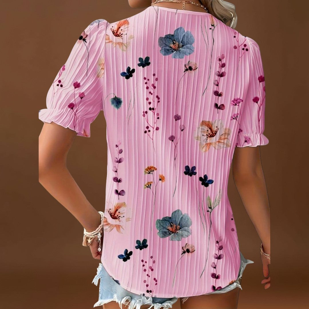 Letti - Elegáns blúz hegyes dekoltázzsal