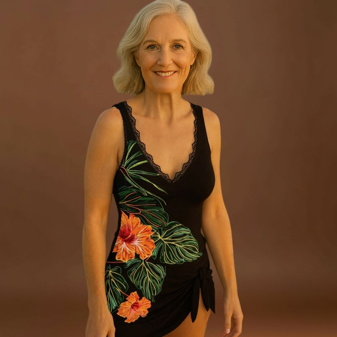 Zita - Virágmintás tankini