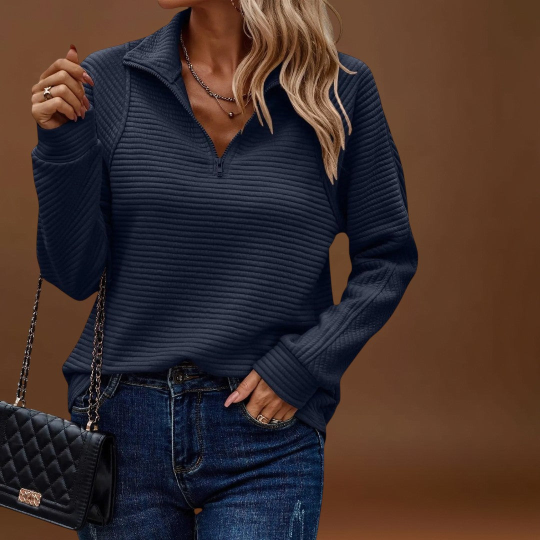 Ina - Elegáns pulóver cipzárral