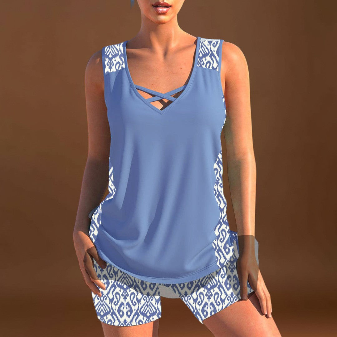 Petra - Geometrikus mintás tankini