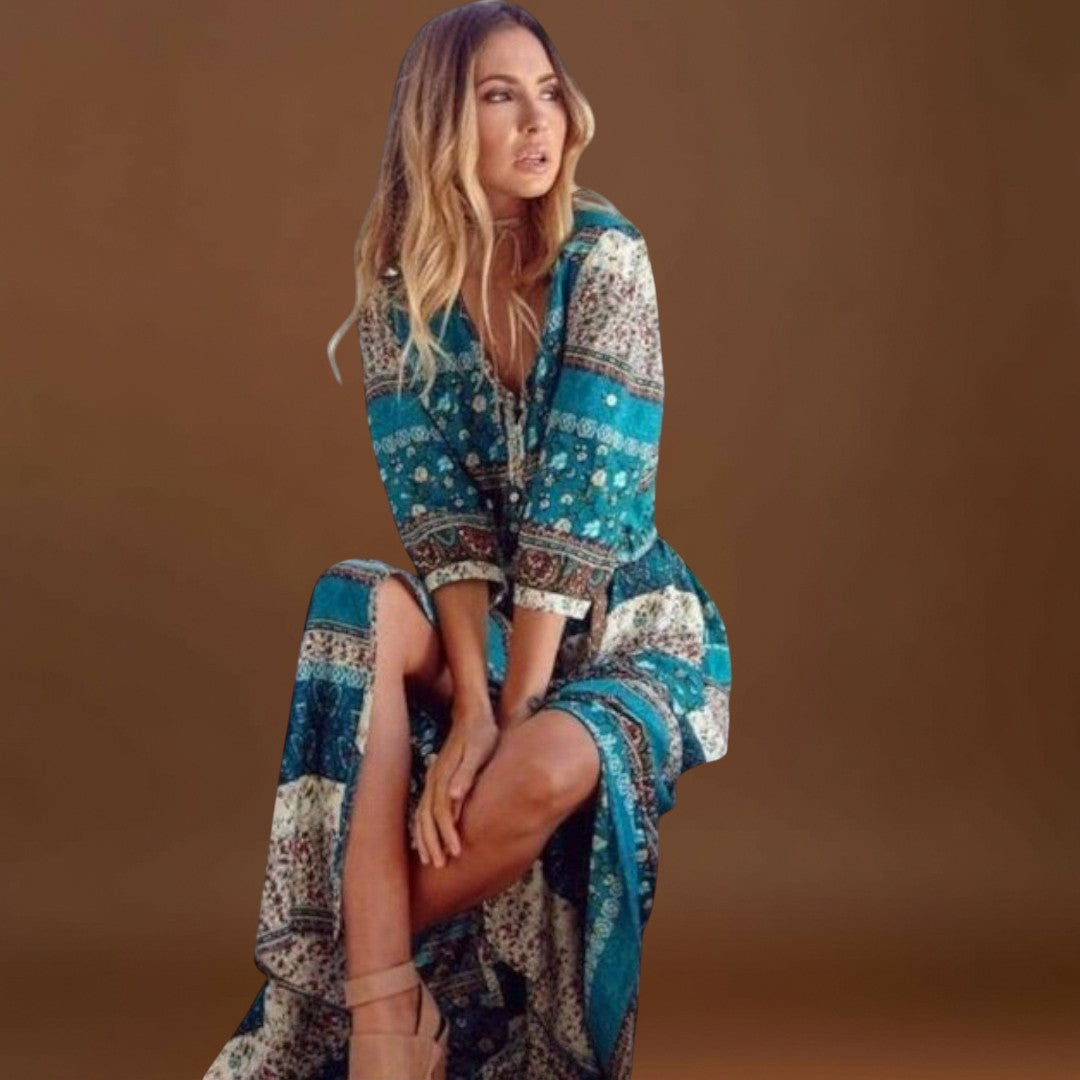 Eszmeralda - Boho midi ruha