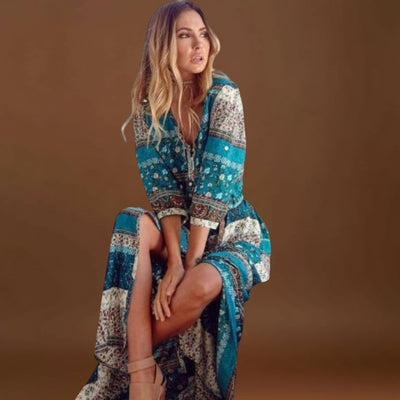 Eszmeralda - Boho midi ruha