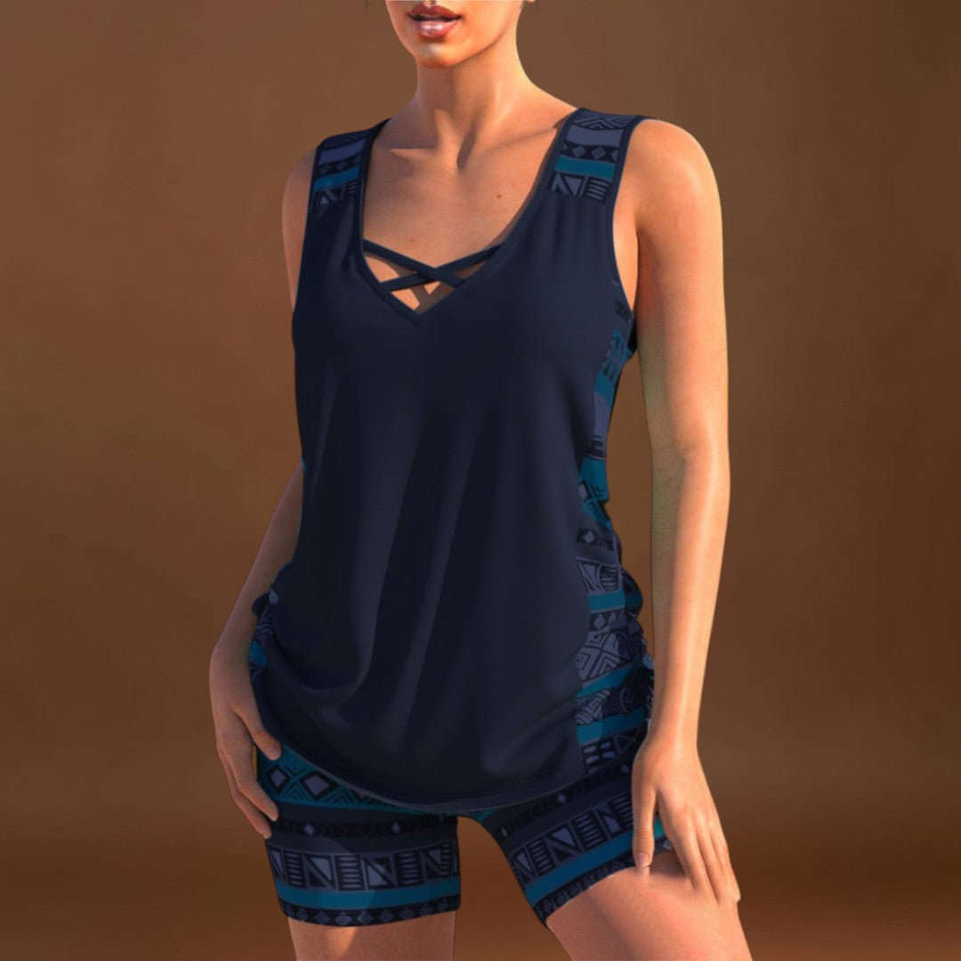 Petra - Geometrikus mintás tankini