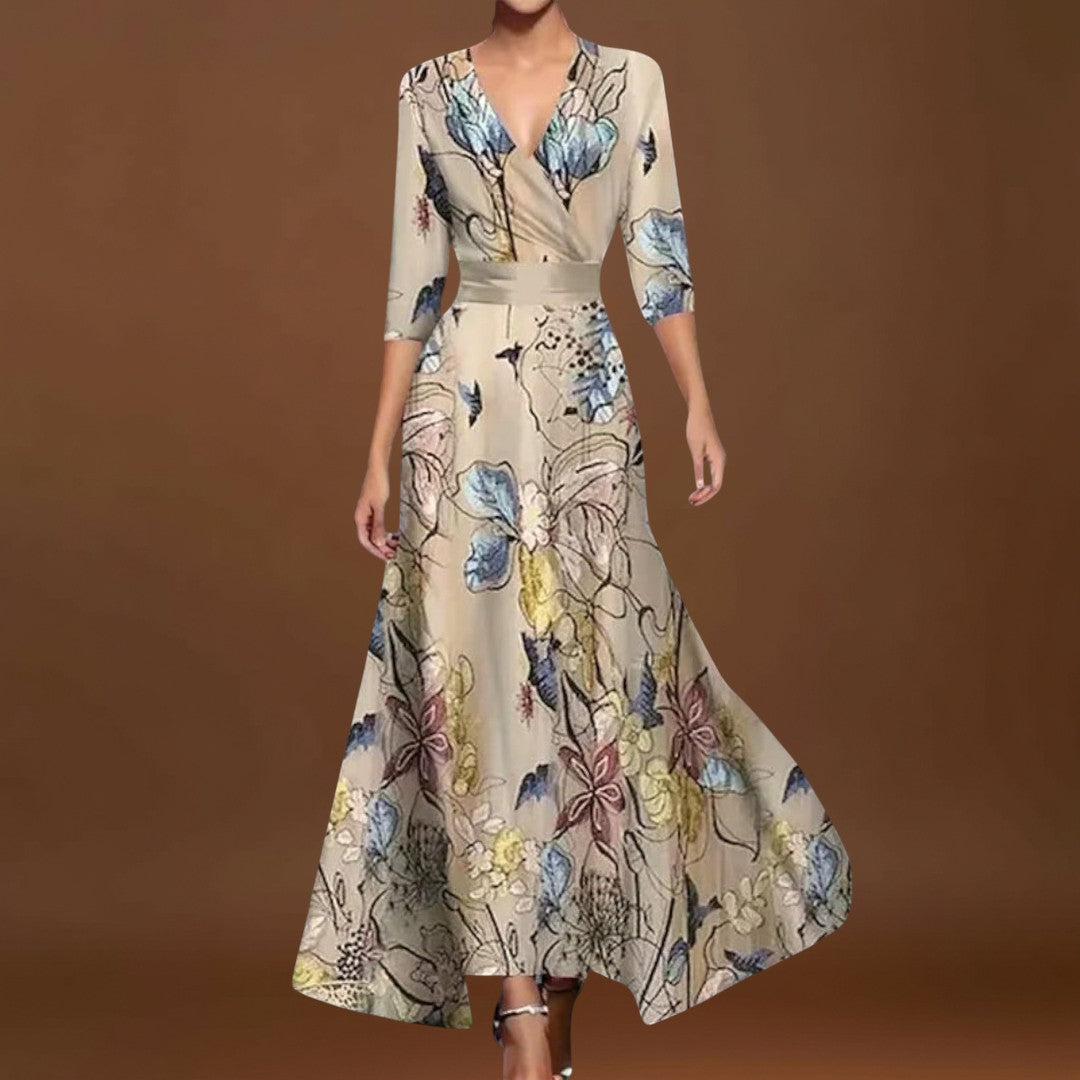 Bíborka - Elegáns ujjú női ruha