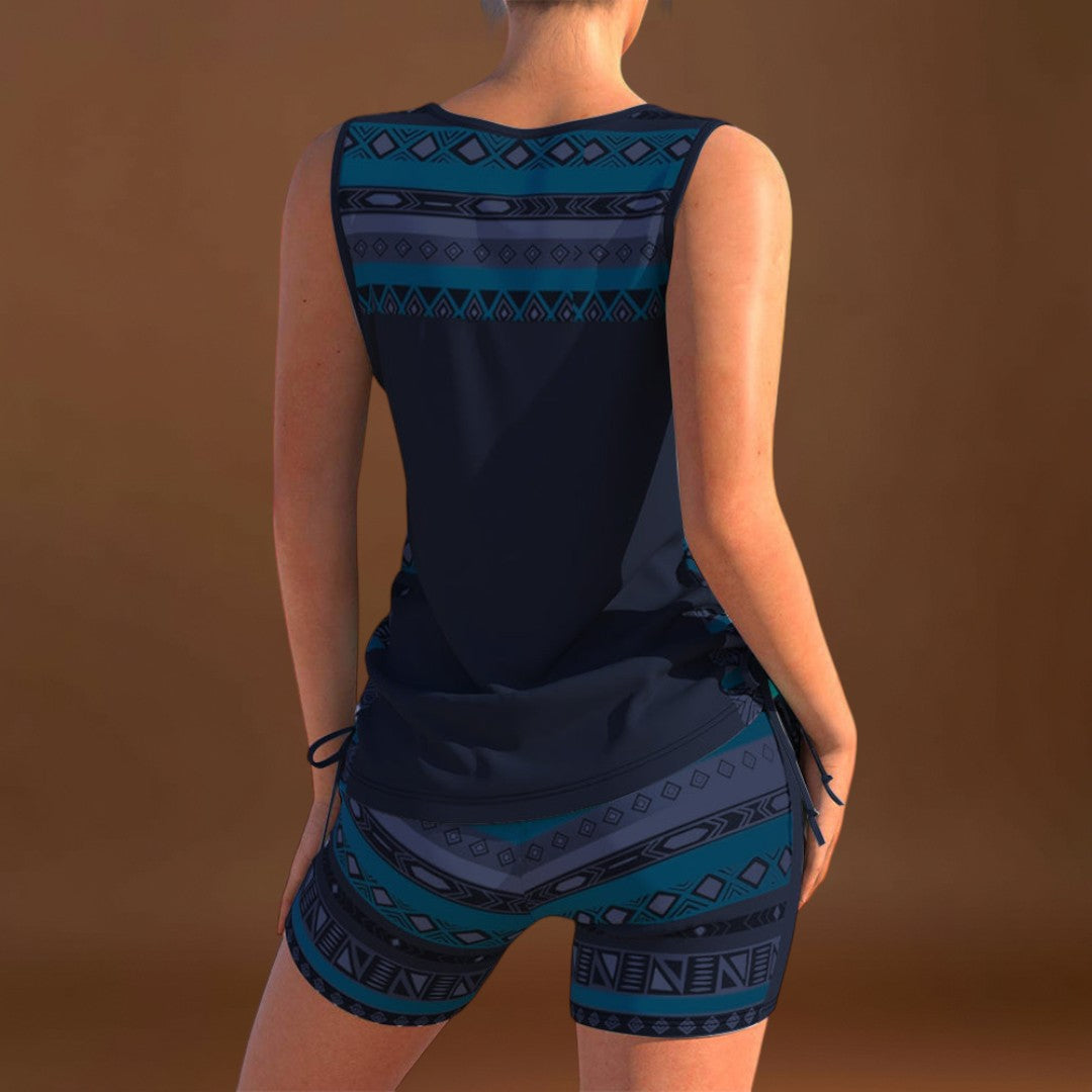 Petra - Geometrikus mintás tankini