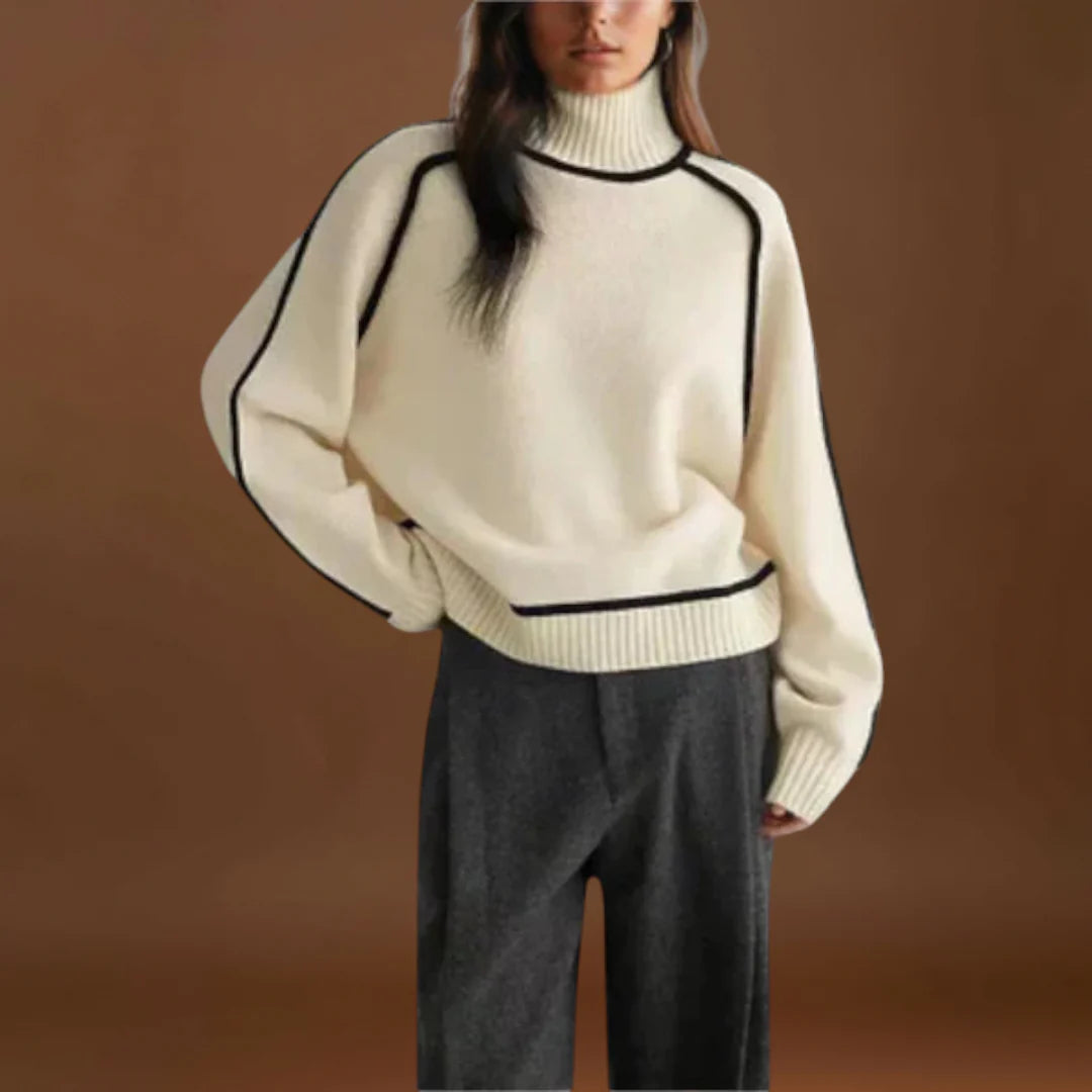 Anett - Puha és elegáns magas nyakú pulóver