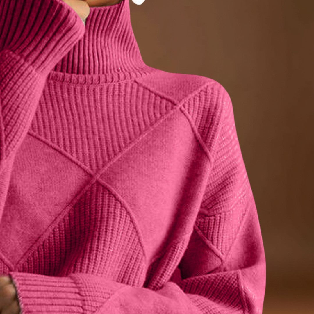 Ilza - Magas Galléros Pulóver